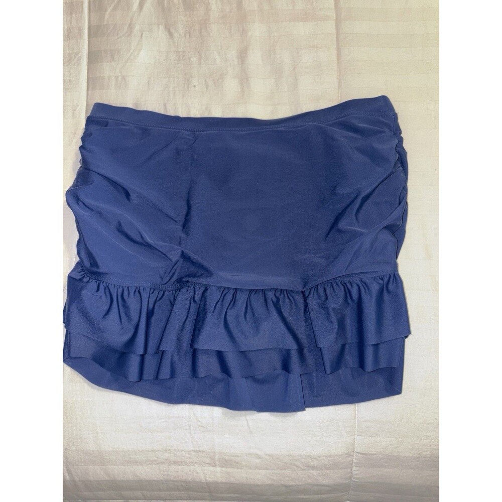 Tropical Escape Sz 10  Women’s Blue Swim Skirt